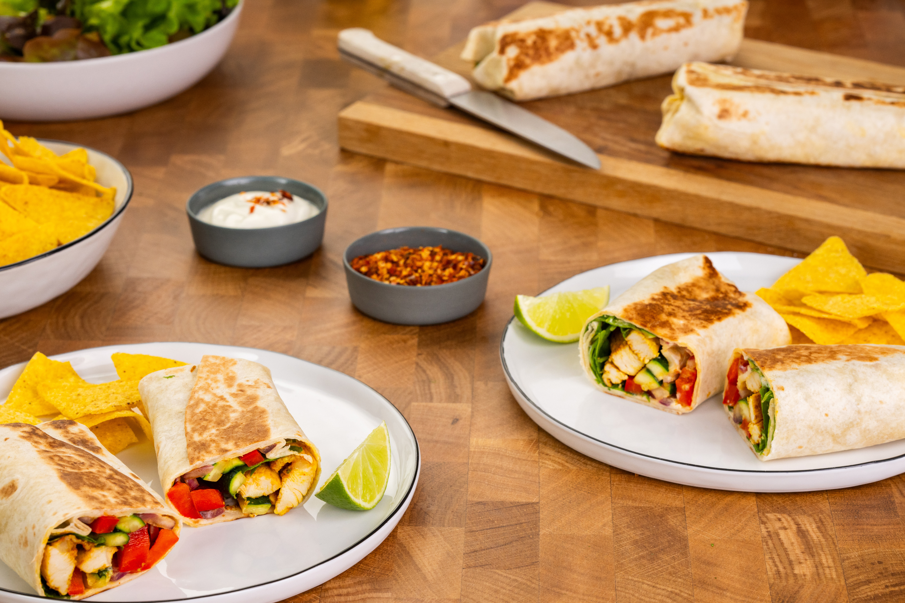 Chicken Wrap Mit Gemüse