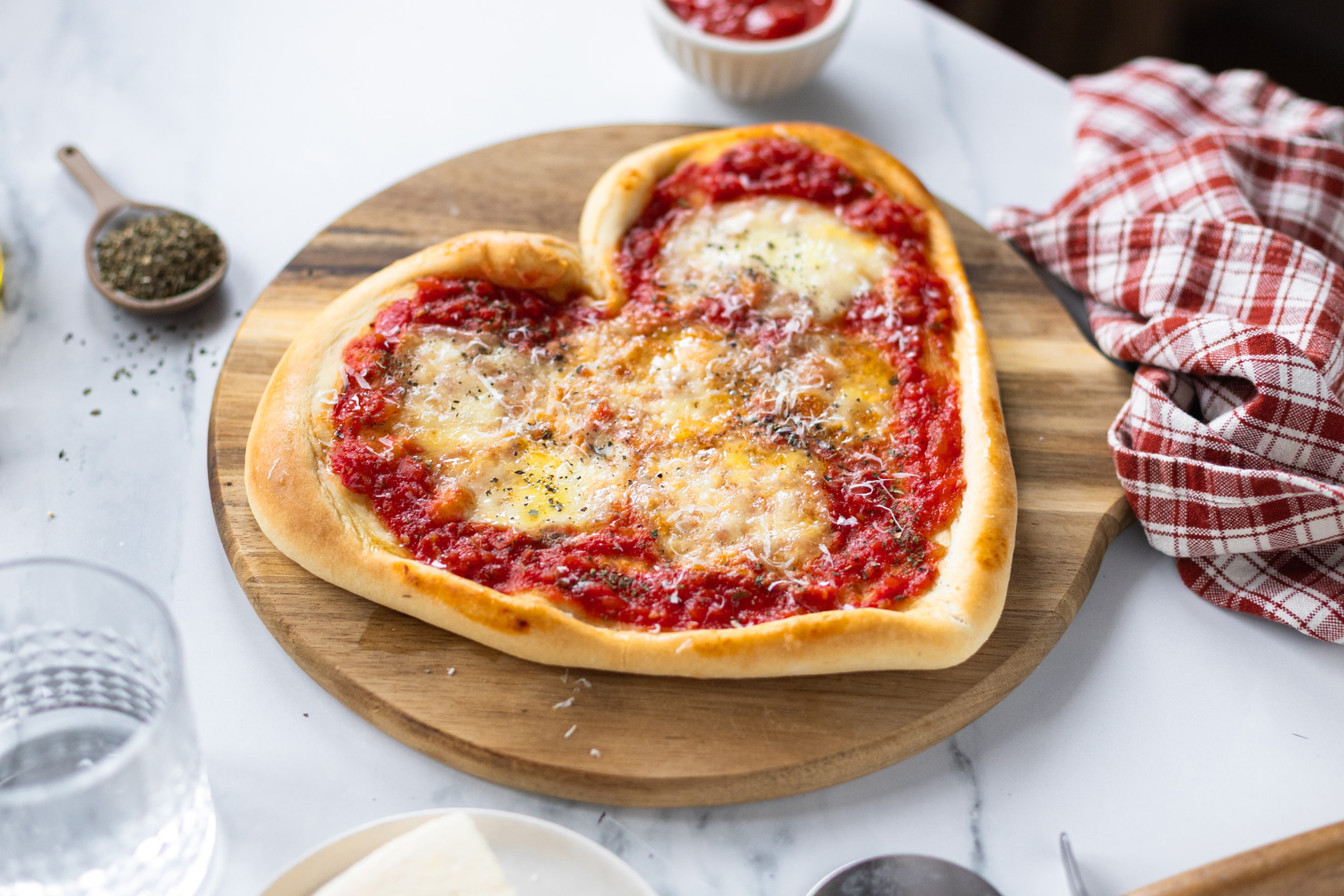 Heart Shaped Margherita Pizza (1)