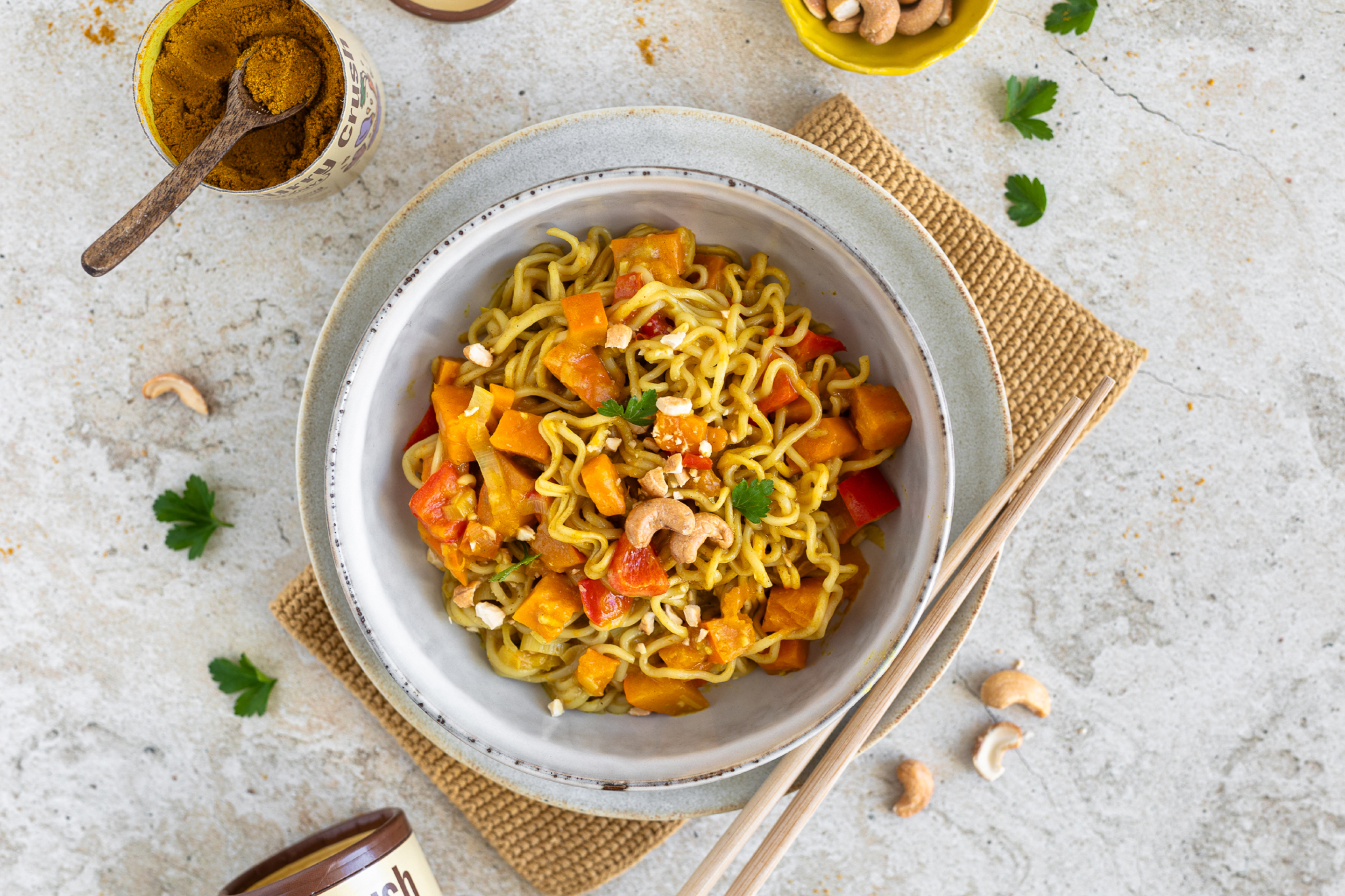 One Pot Curry Nudeln